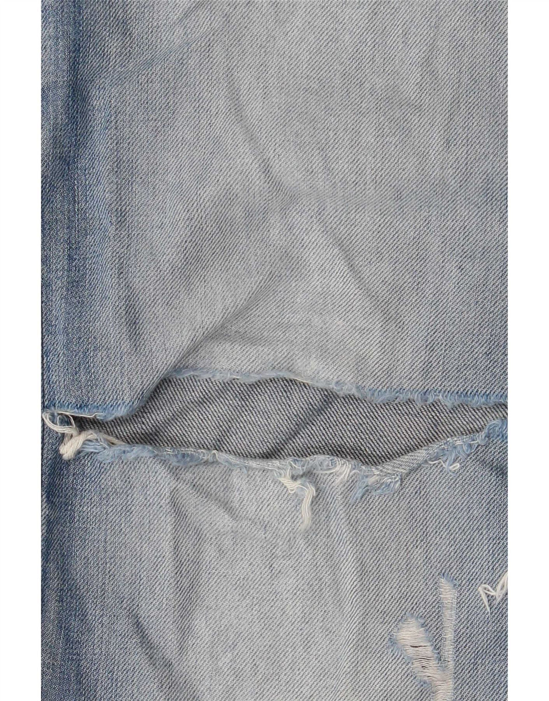 Diesel Herre Larkee Distressed Regular Straight Jeans W33 L32 Blå Bomuld