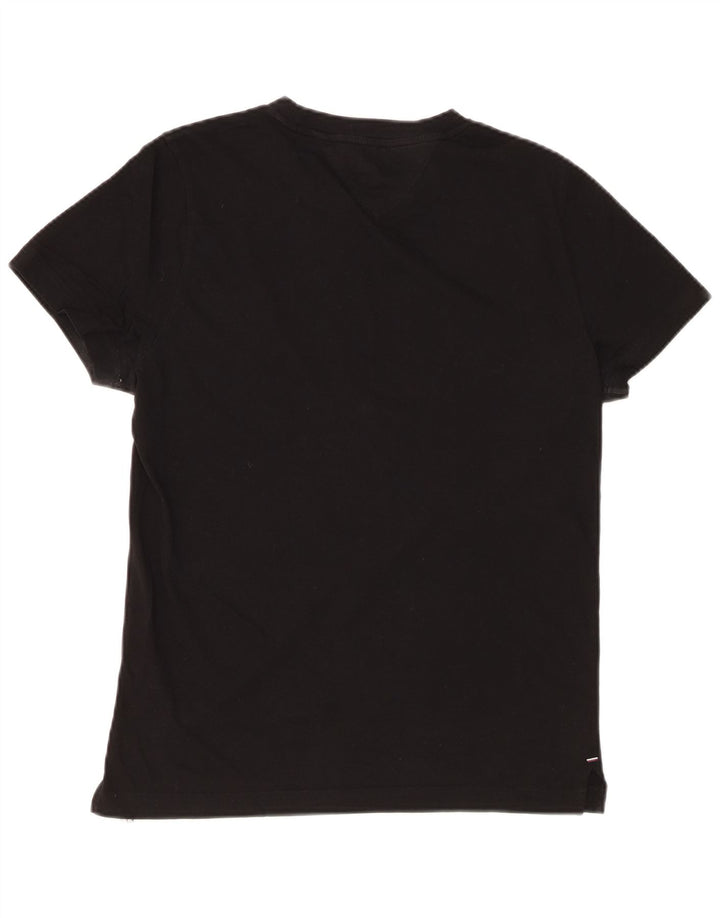 TOMMY HILFIGER Herre T-shirt Top Lille sort bomuld