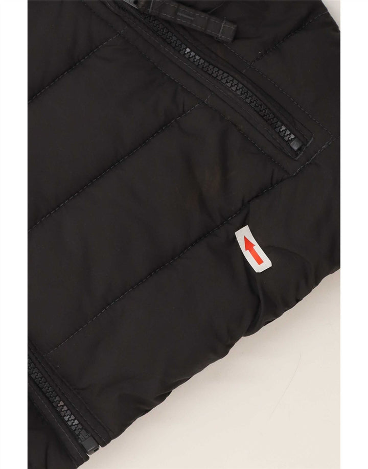 Hollister Polstret Gilet til mænd UK 36 lille grå polyester