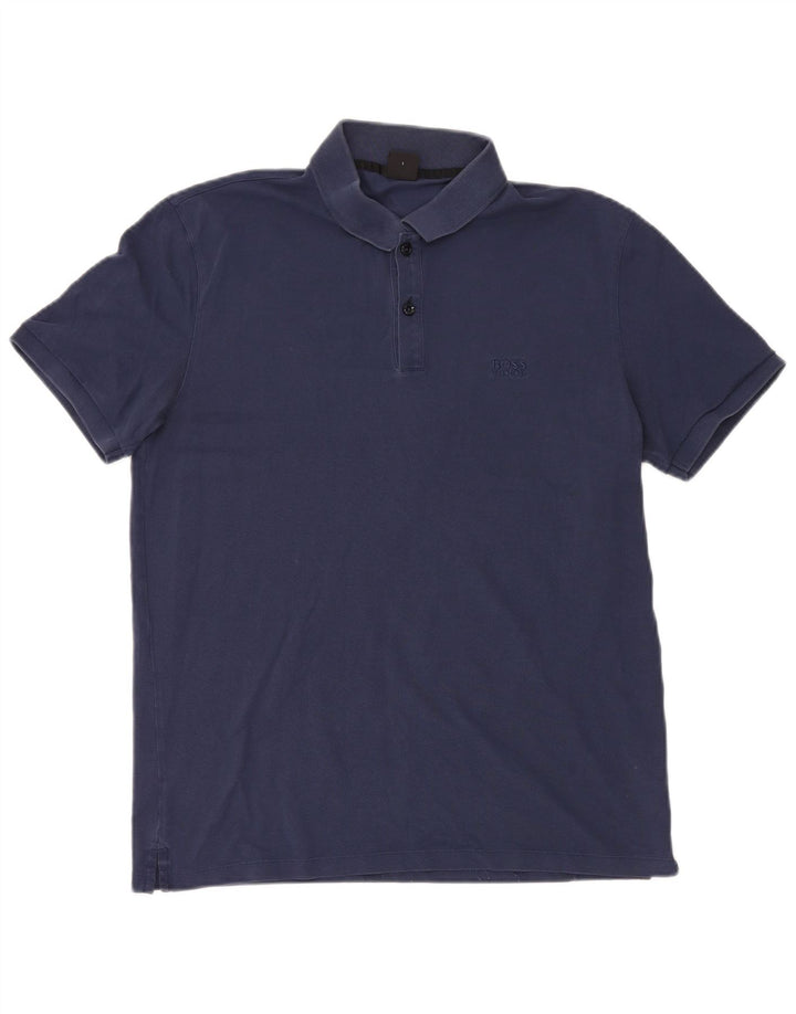Hugo Boss herre poloshirt Stor marineblå bomuld