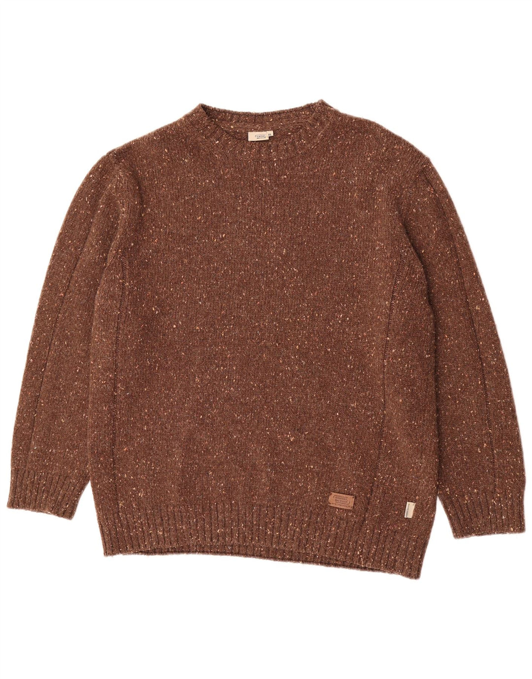 Camel Active Herre Crew Neck Jumper Sweater XL Brun Flecked