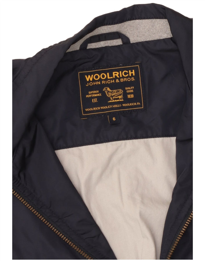 WOOLRICH Bomberjakke til drenge 5-6 år Navy Blue Colourblock