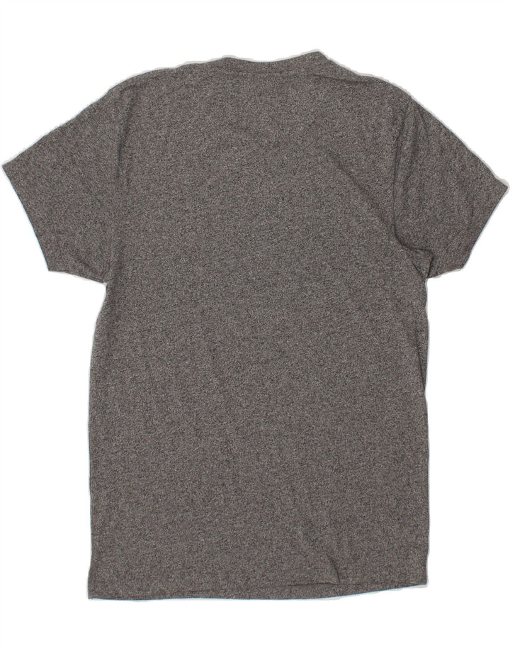 JACK & JONES Mens Graphic T-Shirt Top Medium Grey Flecked Vintage Jack & Jones and Second-Hand Jack & Jones from Messina Hembry 