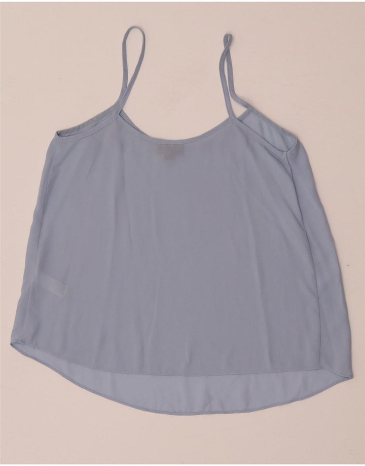 Topshop Dame Oversized Cami Top UK 8 Small Blue Polyester