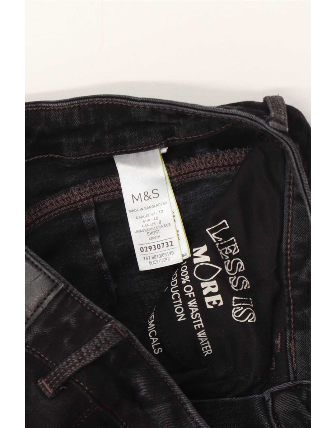 Marks & Spencer Dame Slim Jeans UK 12 Medium W28 L28 Grå Bomuld