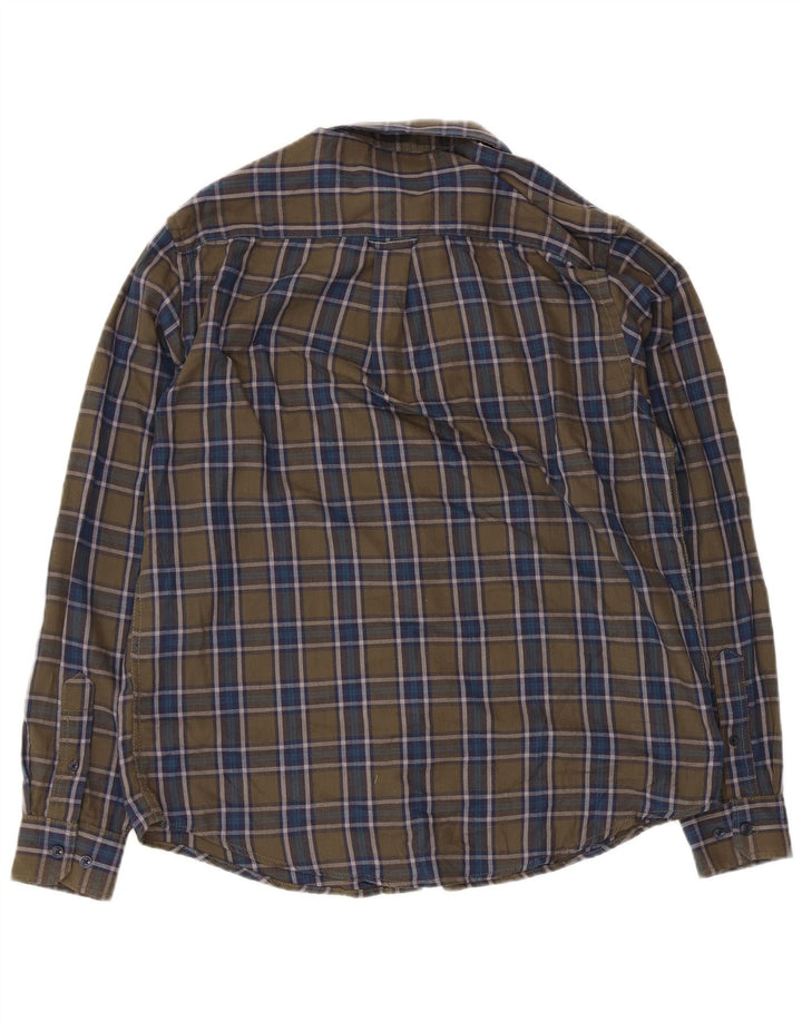 JAMES PRINGLE Herre Flanellskjorte Medium Khaki Ternet polyester