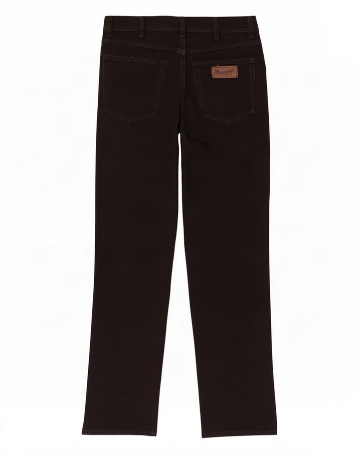 Wrangler Straight Jeans til mænd W34 L34 Sort bomuld