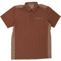 EDDIE BAUER Mens Polo Shirt XL Brown Colourblock Cotton Vintage Eddie Bauer and Second-Hand Eddie Bauer from Messina Hembry 