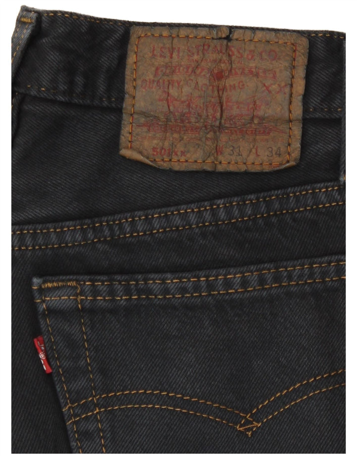 Levi's Herre 501 Straight Jeans W31 L31 Grå