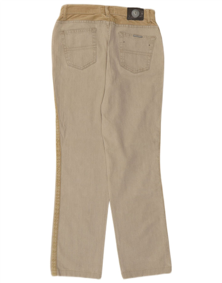 Trussardi Lige Jeans til kvinder IT 44 Medium W28 L28 Beige Colourblock