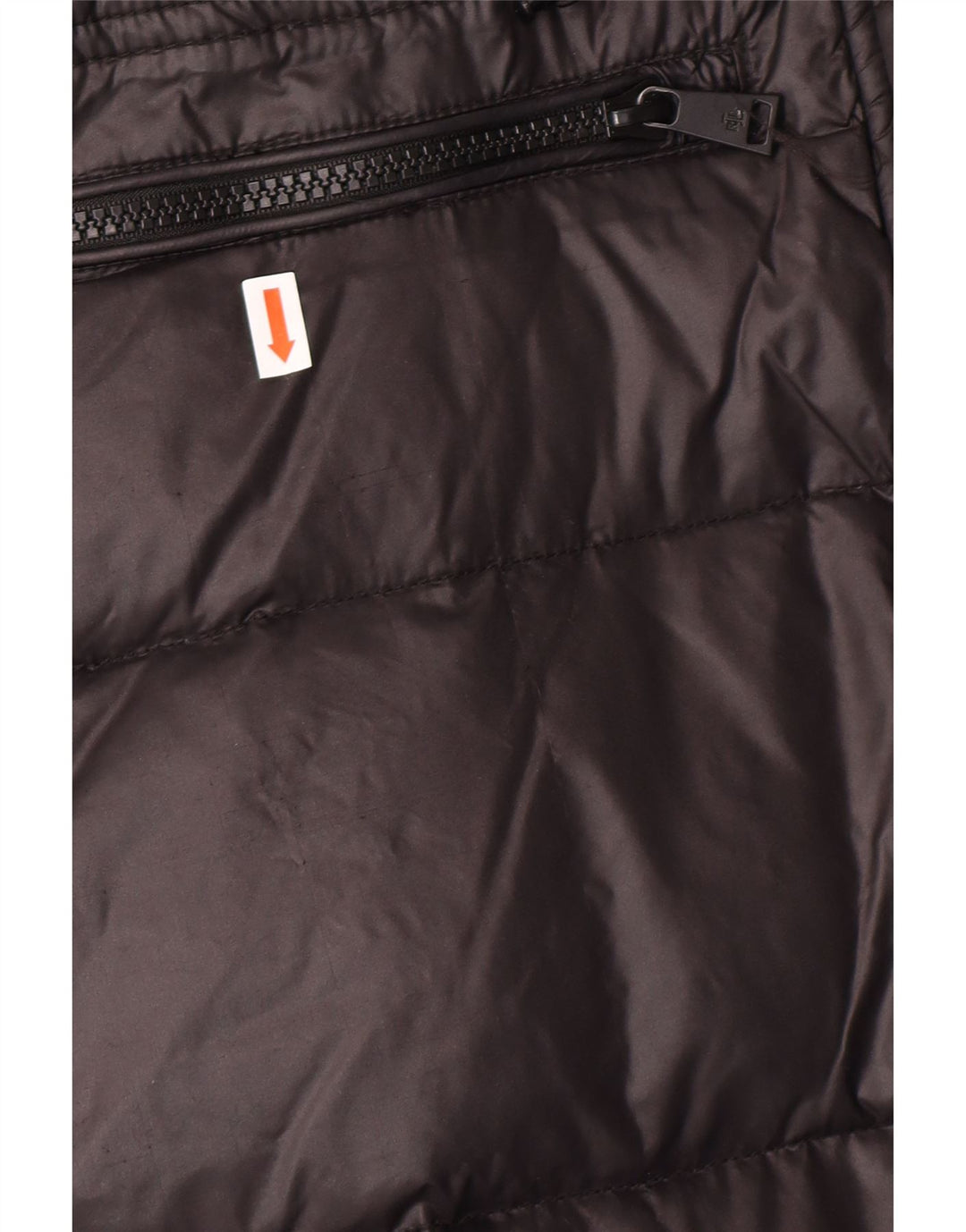 POLO RALPH LAUREN Dame hætte polstret frakke UK 6 XS sort nylon vinter