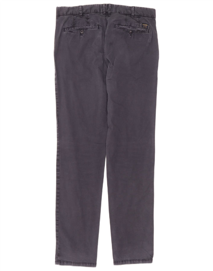 Blauer Herre Slim Chino Bukser W32 L33 Marineblå Bomuld