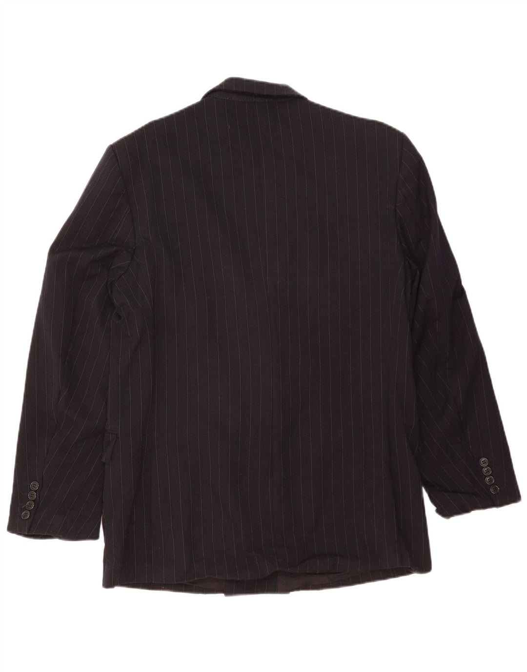 Pierre Cardin Herre Double Breasted Blazer Jacket UK 40 Large Black