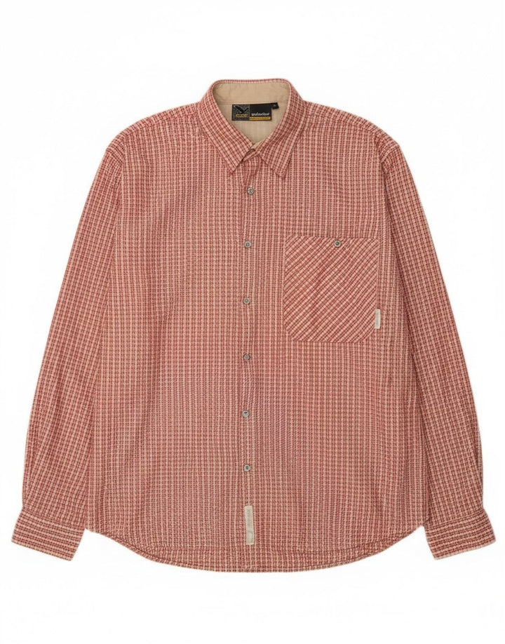 SALEWA Fleeceskjorte til mænd XL Rødternet polyester