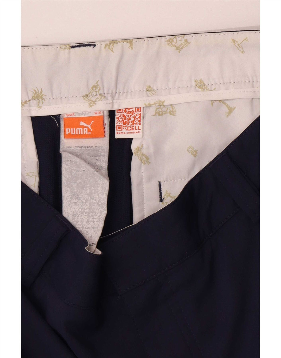 Puma Chino Shorts til kvinder W32 Large Marineblå