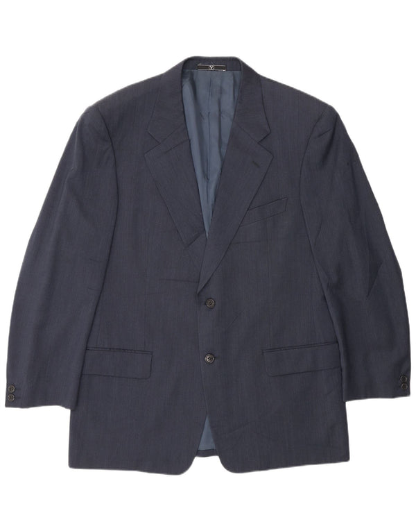 Valentino Herre 2-knaps blazerjakke IT 52 XL Marineblå Ny uld