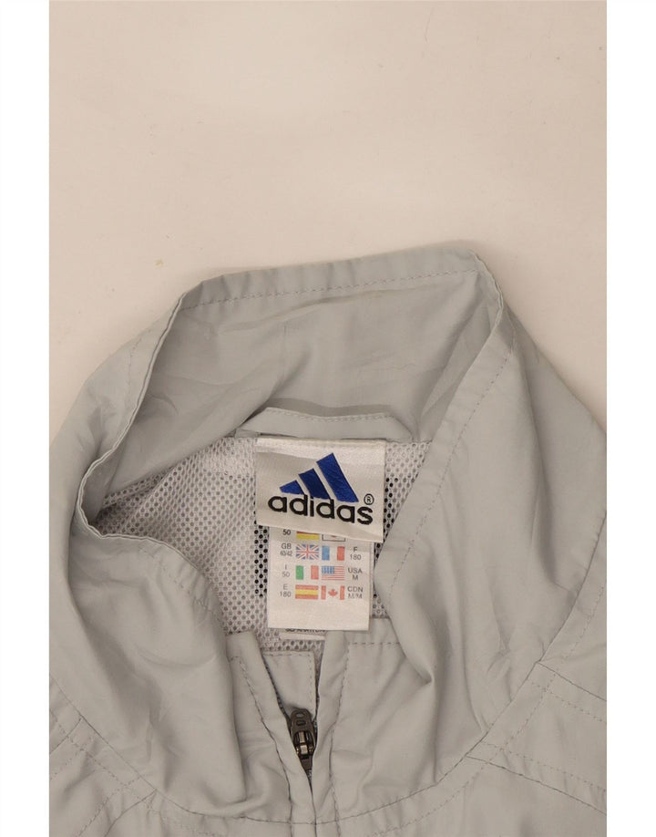 Adidas Træningsdragt til mænd Topjakke UK 40/42 Medium Grey Colourblock Polyester