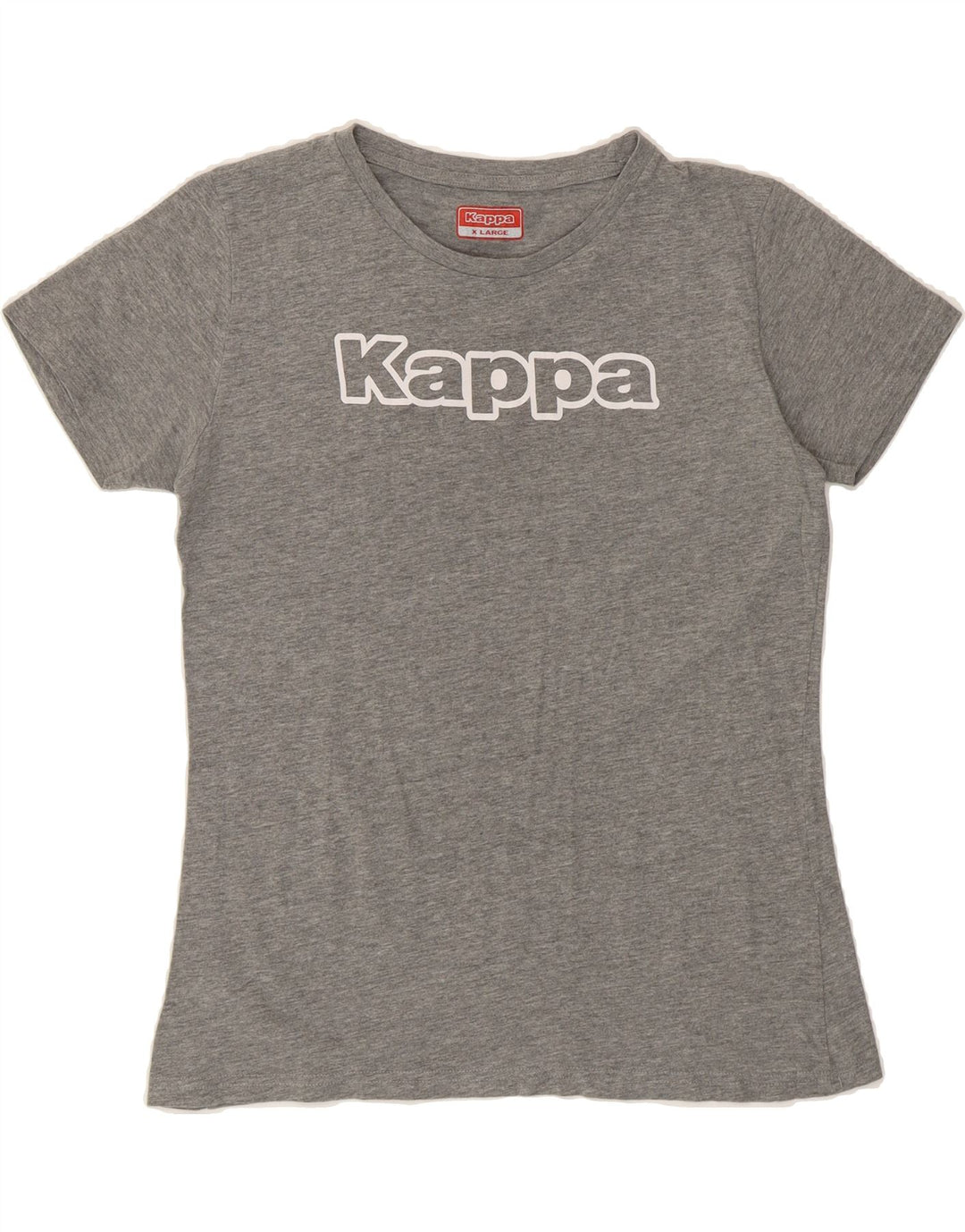 KAPPA Womens Graphic T-Shirt Top UK 18 XL Grey Vintage Kappa and Second-Hand Kappa from Messina Hembry 
