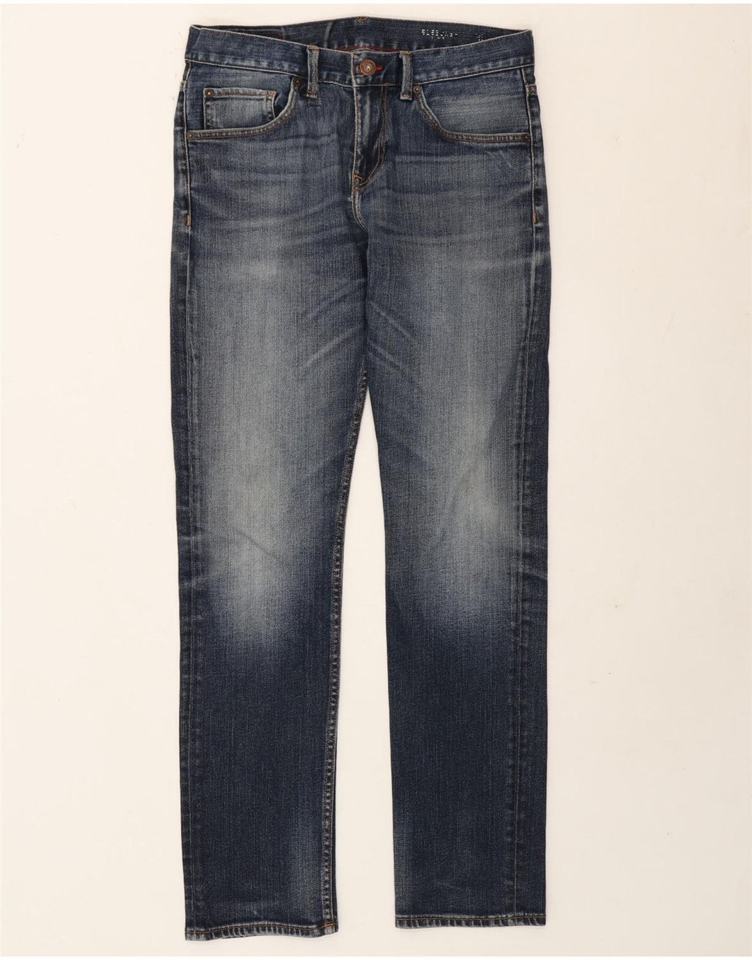 Tommy Hilfiger Herre Bleecker Straight Jeans W32 L32 Blå Bomuld