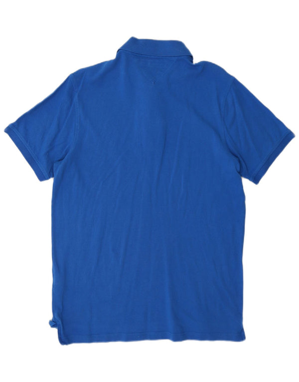 Tommy Hilfiger Herre Slim Fit Polo Shirt XL Blå Bomuld