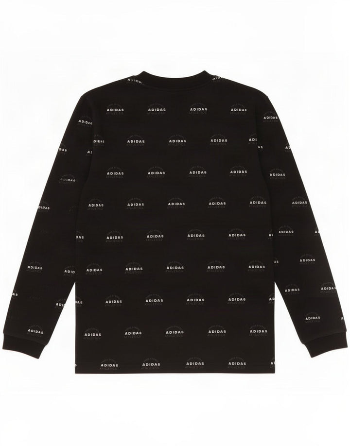 Adidas grafisk sweatshirt til mænd, lille sort bomuld