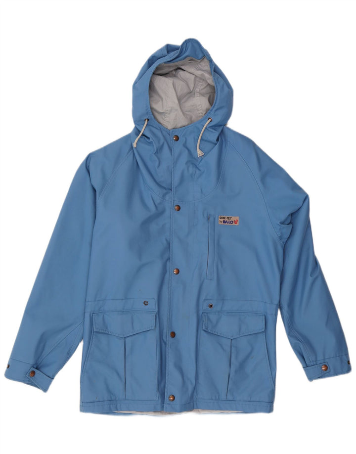 Bailo Herre Gore-Tex Regnjakke med hætte IT 46 Lille Blå Polyamid Moderne