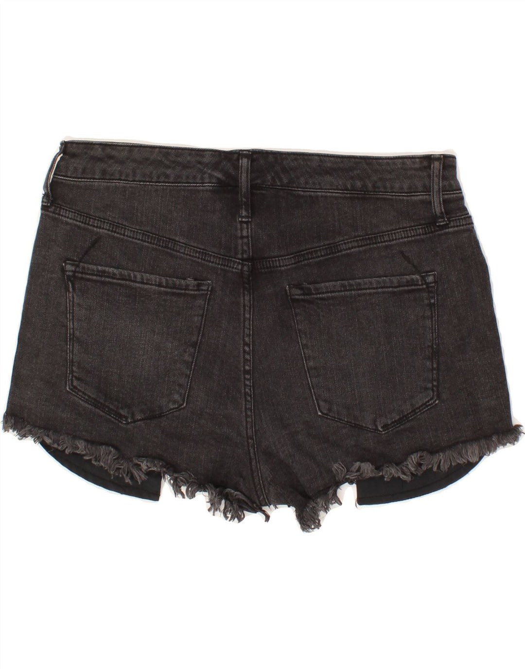 MOSSIMO Womens Stretch High Waist Denim Hot Pants US 12 Large W31  Grey Vintage Mossimo and Second-Hand Mossimo from Messina Hembry 