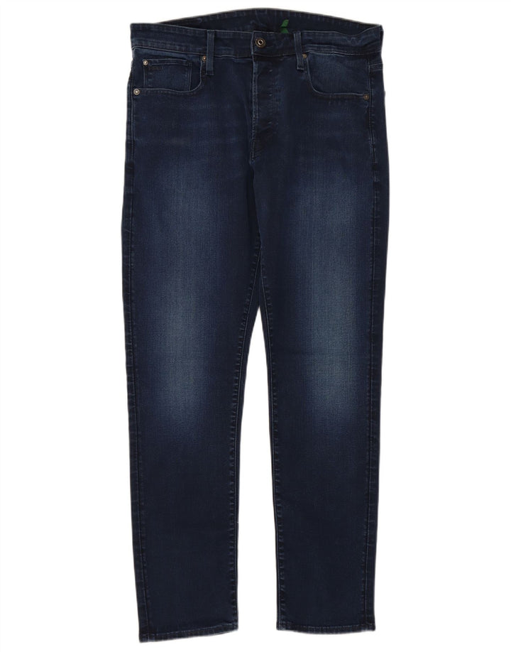 G-STAR Herre lige tilspidsede jeans W34 L32 Marineblå bomuld
