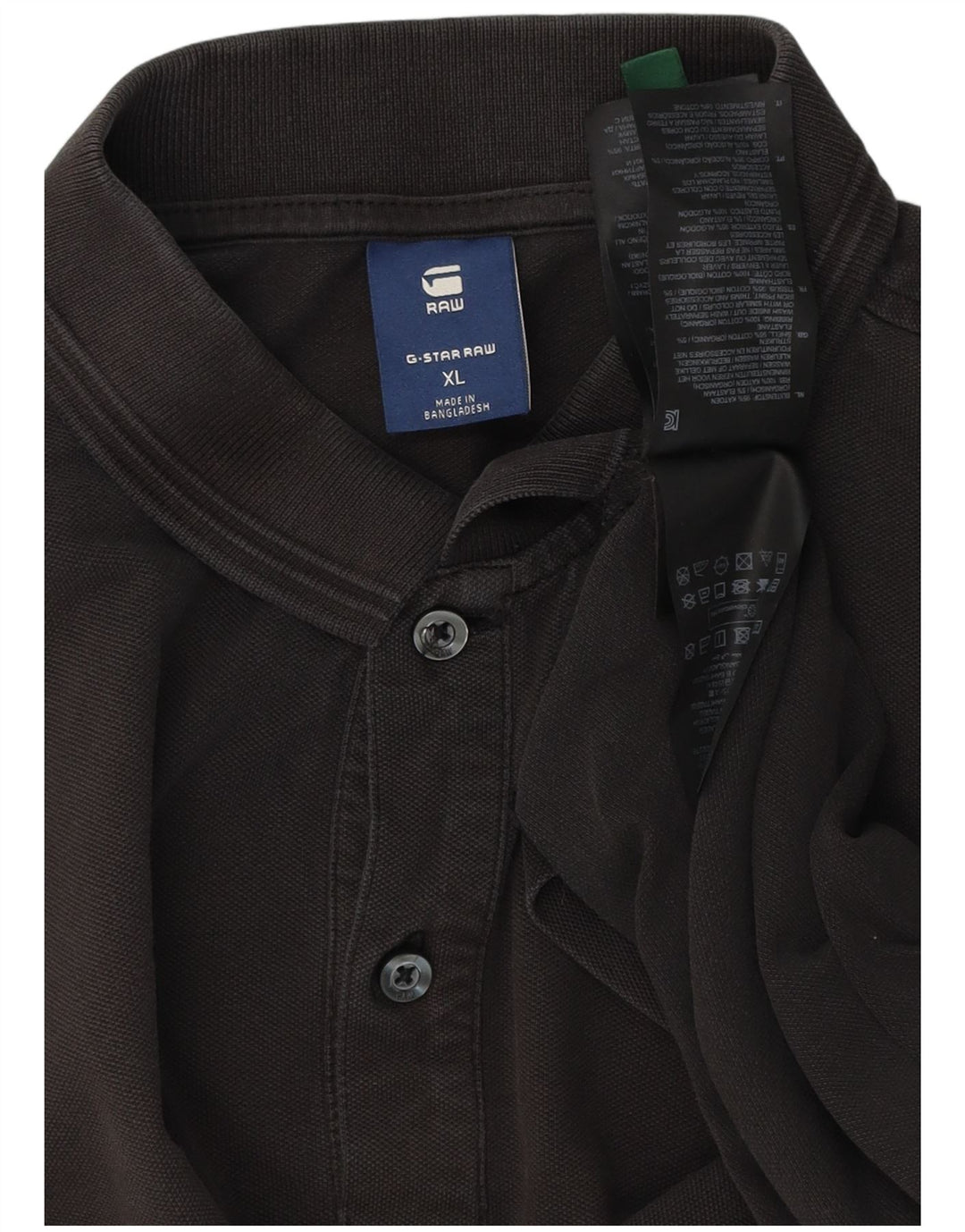 G-Star herre poloshirt XL sort bomuld