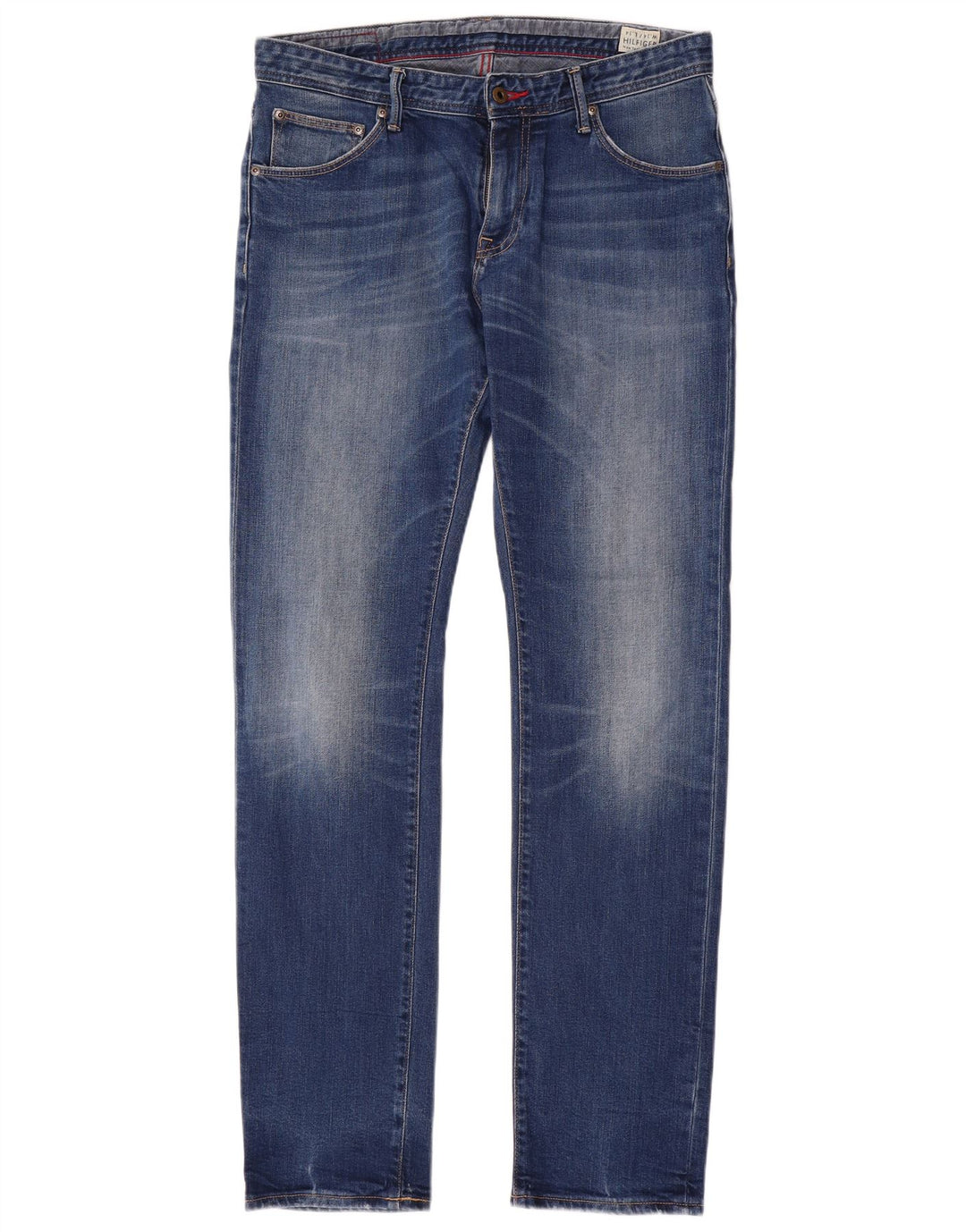Tommy Hilfiger Dame Slim Jeans W34 L34 Blå Bomuld