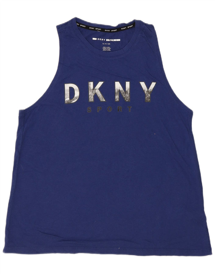 DKNY Herre Grafisk Vest Top Lille Blå Bomuld