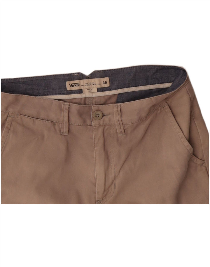VANS Mens Chino Shorts W30 Medium Beige Cotton