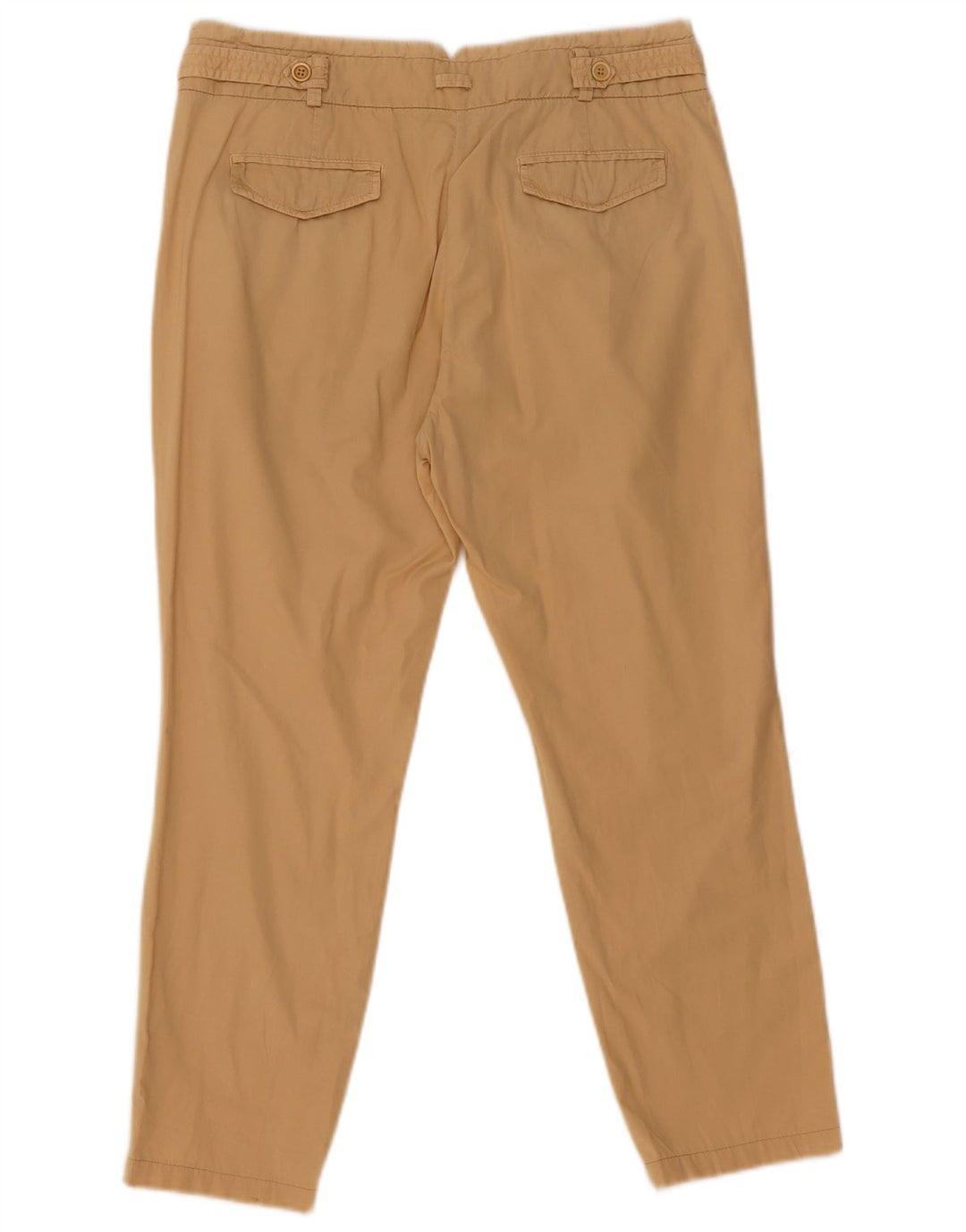Massimo Dutti Dame Pegged Cropped Trousers EU 40 Medium W30 L25 Beige