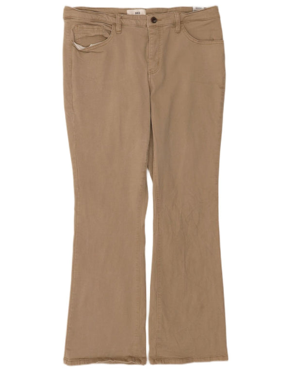 BKE Dame Bootcut Casual Bukser W33 L31 Beige Bomuld