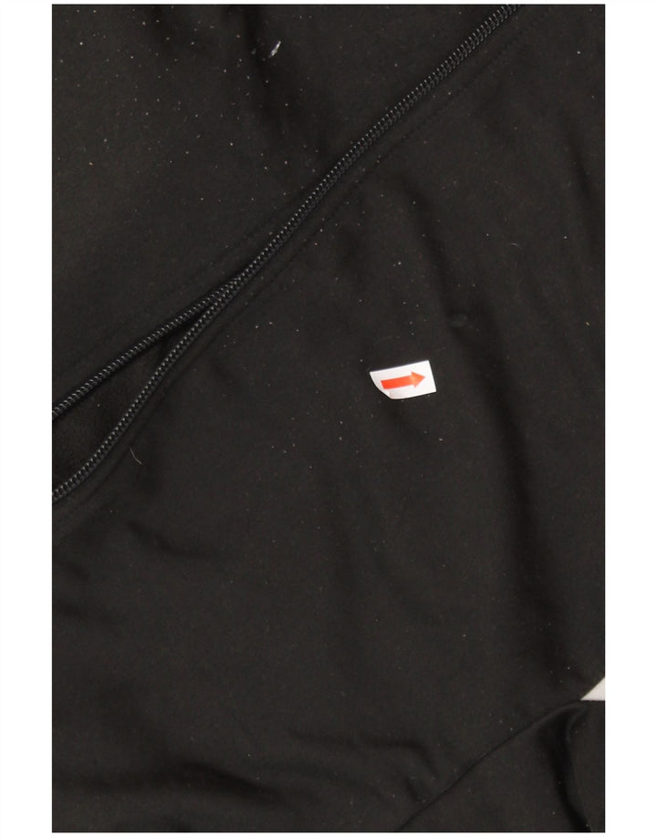 PUMA træningsdragt topjakke til kvinder UK 8 Small Black Colourblock Polyester