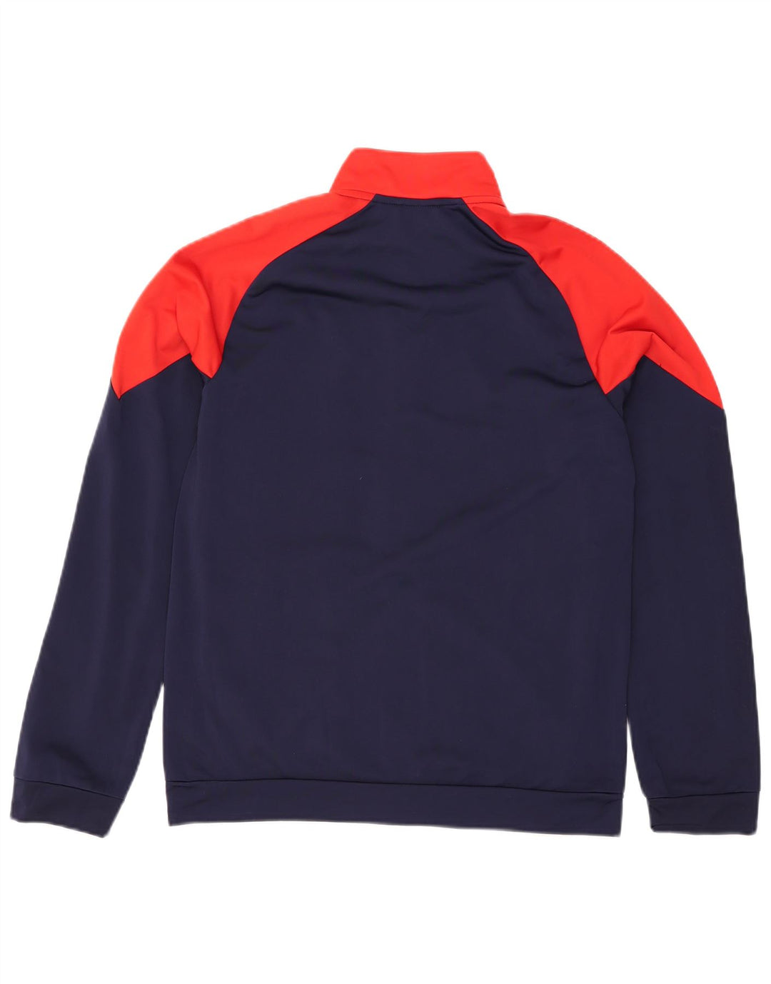 PUMA Boys Graphic Tracksuit Top Jacket 15-16 Years Navy Blue Colourblock
