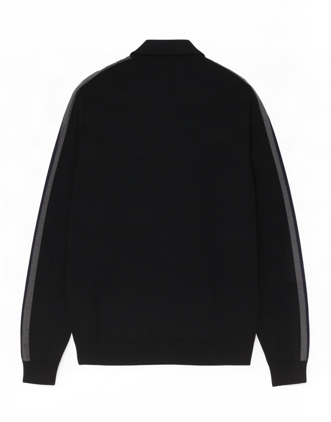 Marks & Spencer Herre Zip Neck Sweater XL Sort Colourblock