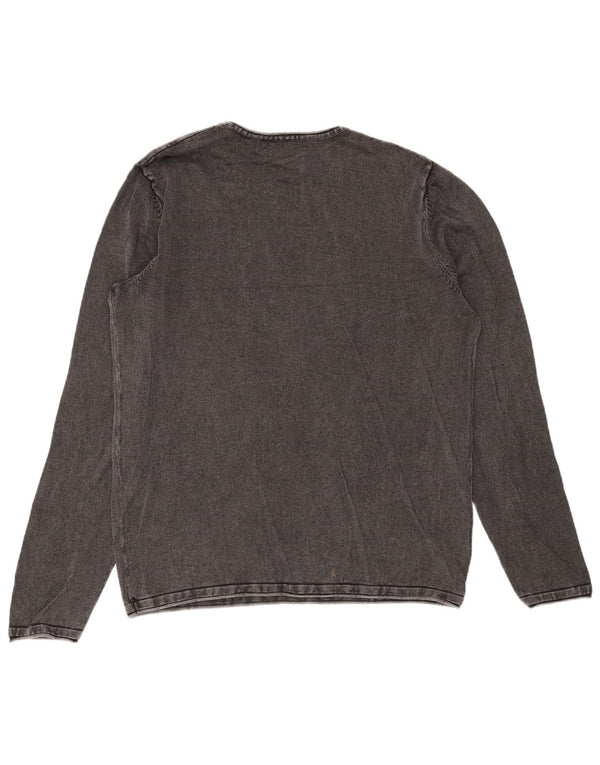 Jack & Jones Herre Top Langærmet Medium Grey Bomuld