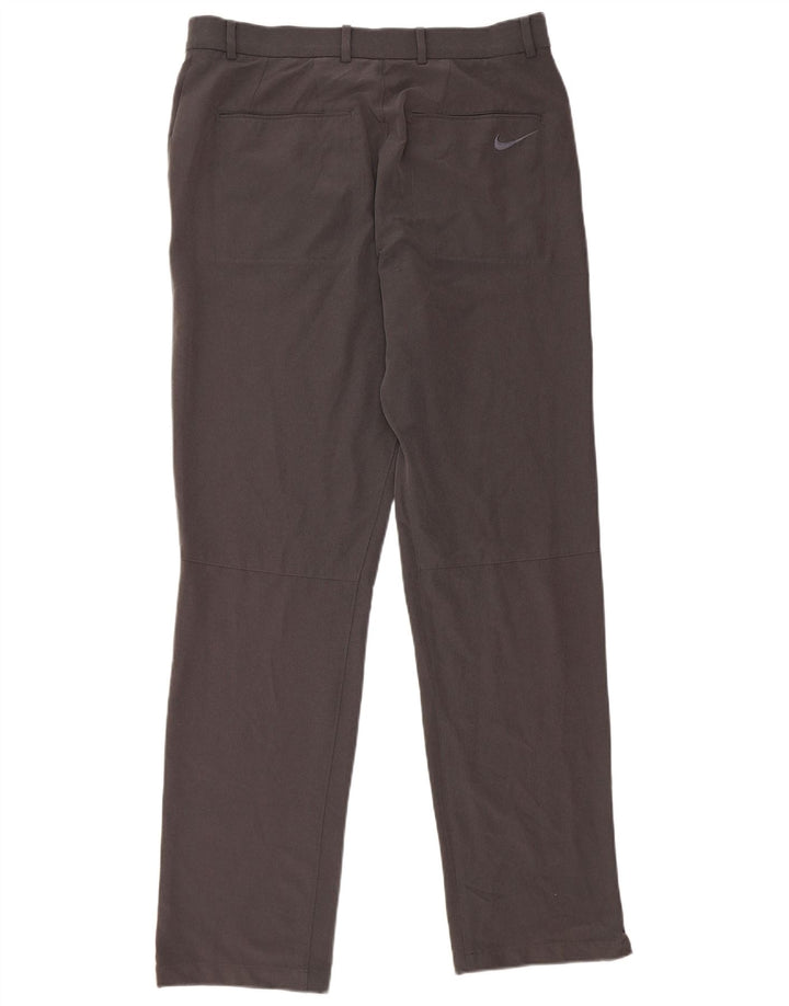 Nike Straight Chino-bukser til mænd W32 L34 Grå polyester