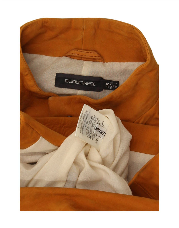 Borbonese dame ruskindsjakke IT 48 XL brunt læder