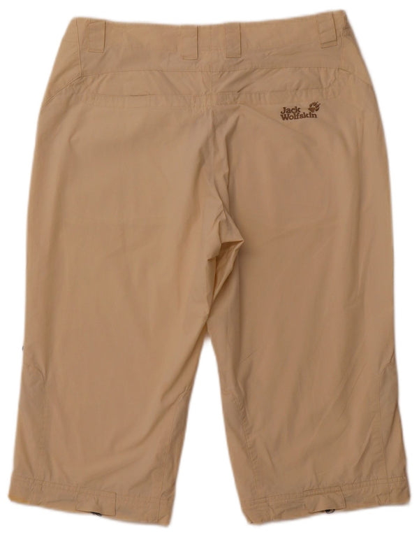 JACK WOLFSKIN Bermuda-shorts til kvinder UK 10/12 Medium W30 Beige