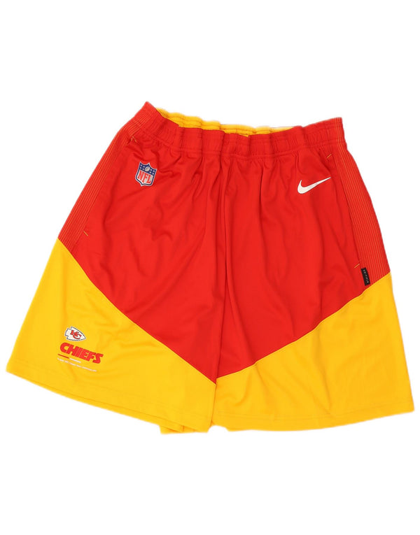 Nike Herre Kansas City Chiefs Sports Shorts 2XL Rød Colourblock Polyester