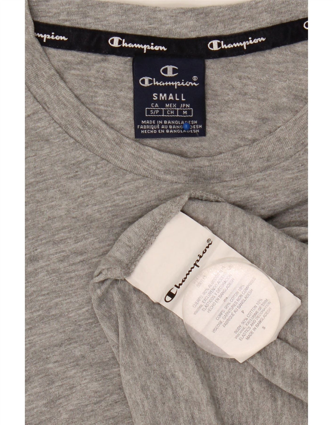 Champion herre T-shirt top lille grå bomuld