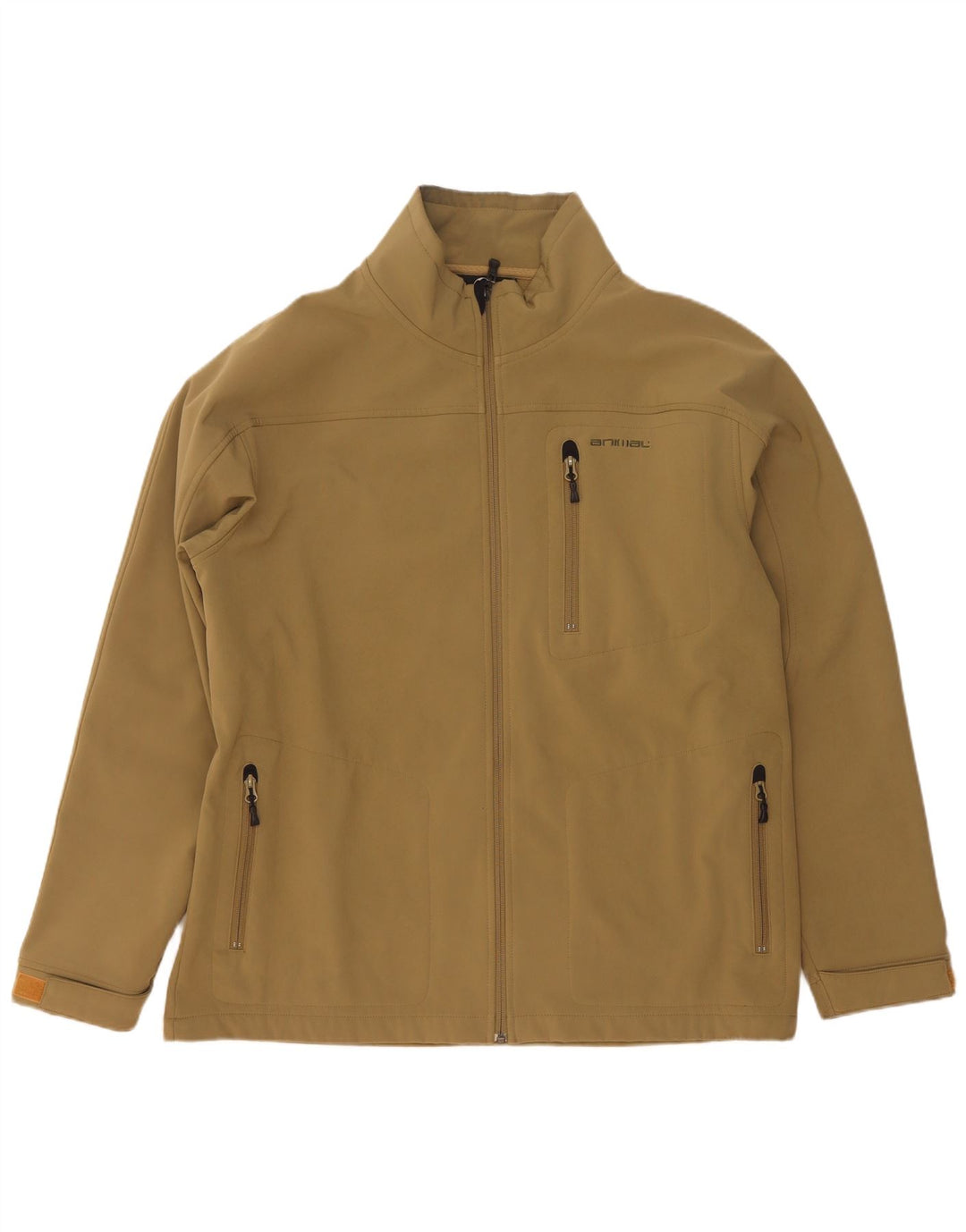 Animal Herre Windbreaker Jacket UK 42 XL Khaki Polyester