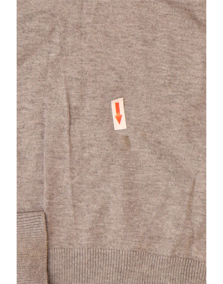 Marks & Spencer Dame Autograph V-hals Jumper Sweater UK 14 Medium Grey