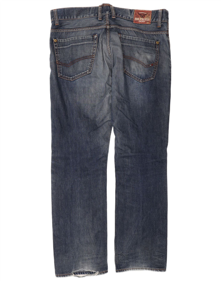 Tommy Hilfiger Herre Regular Fit Straight Jeans W38 L34 Blå Bomuld