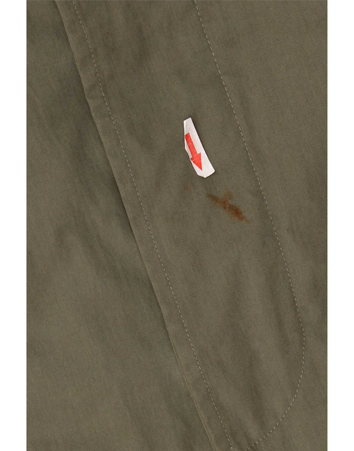 Hugo Boss Dame Overfrakke EU 54 2XL Khaki Bomuld