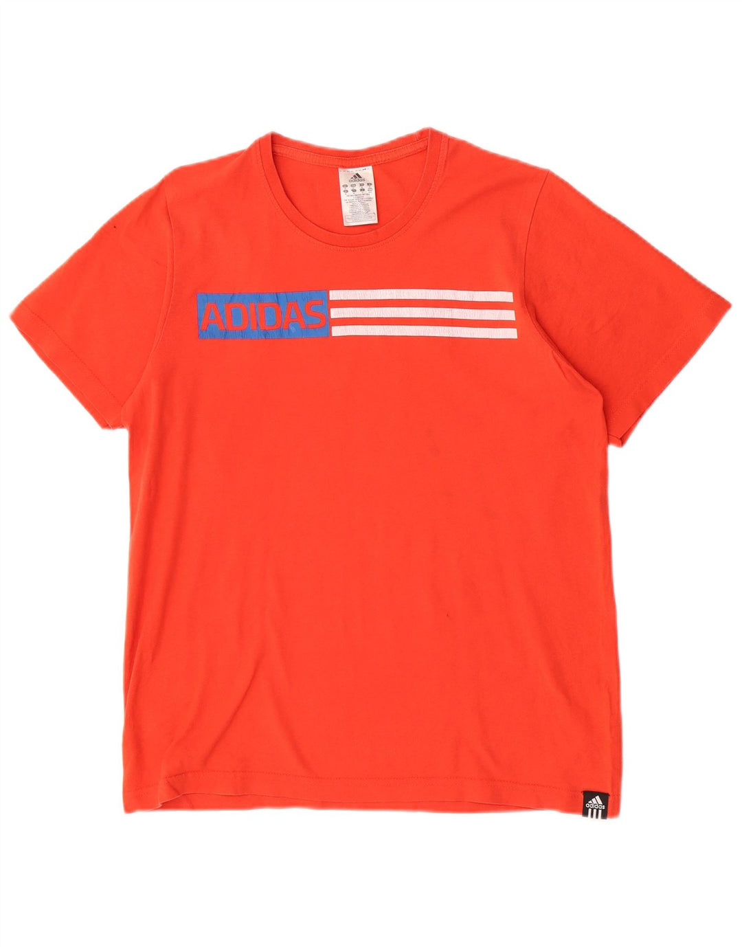 Adidas Herre grafisk T-shirt Top Medium Rød Bomuld