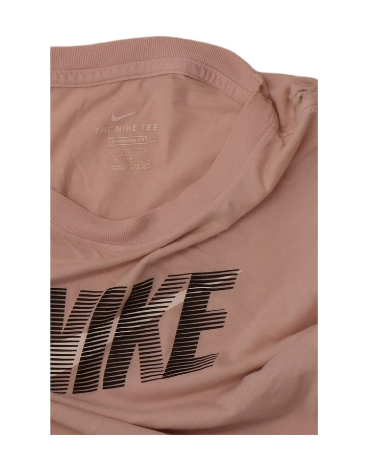 NIKE drenge grafisk t-shirt top 13-14 år XL Pink