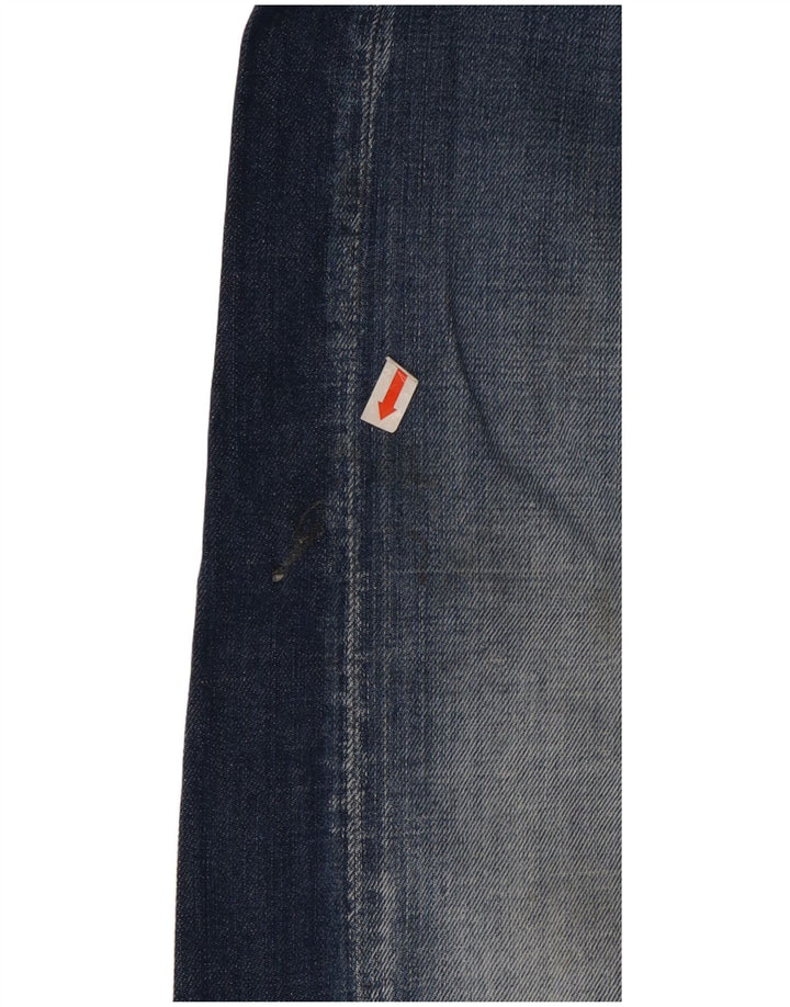 REPLAY Dame Grover Straight Jeans W29 L30 Marineblå Bomuld